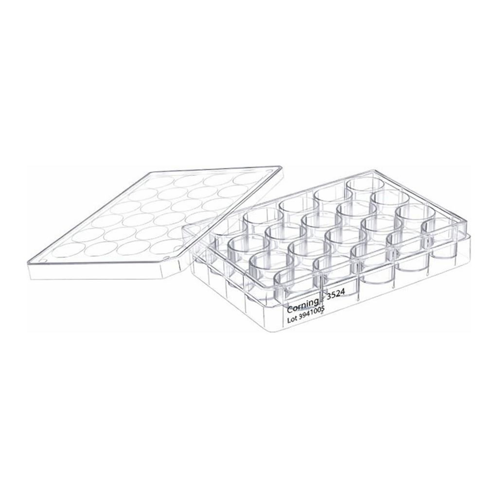 Greiner Bio One CELL CULTURE MULTIWELL PLATE, 24 WELL, PS,CLEAR, CELLCOAT®, POLY-L-LYSINE, LID WITH CONDENSATION RINGS, 5 PCS./BAG