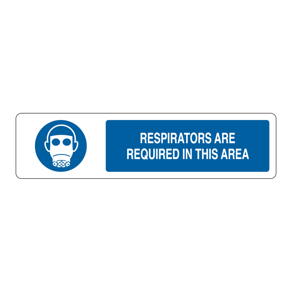 Brady Respirators Are Required In This Area Slider Sign