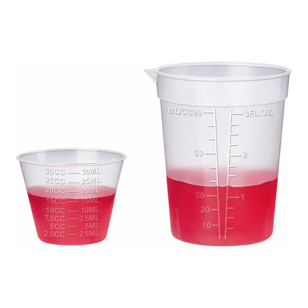 Daihan Science mediclin 30 & 90㎖ PP Medicine Cup, with Fine Graduation, Autoclavable, 눈금부 다용도
