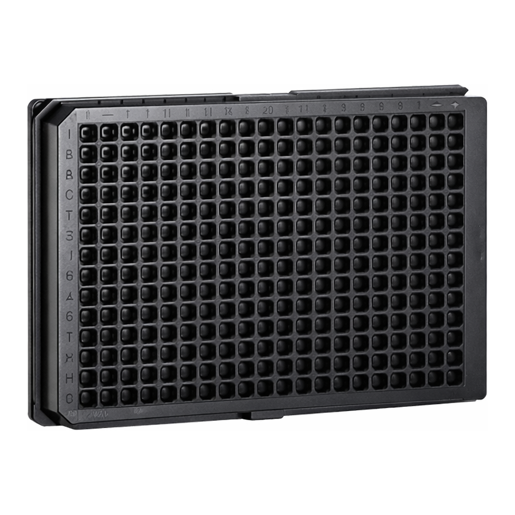 Greiner Bio One CELL CULTURE MICROPLATE, 384 WELL, PS,µCLEAR®, BLACK, POLY-D-LYSINE, CELLCOAT®, LID, 5 PCS./BAG