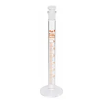 AS ONE Graduated Cylinder with Plug 5mL with Test Results Document