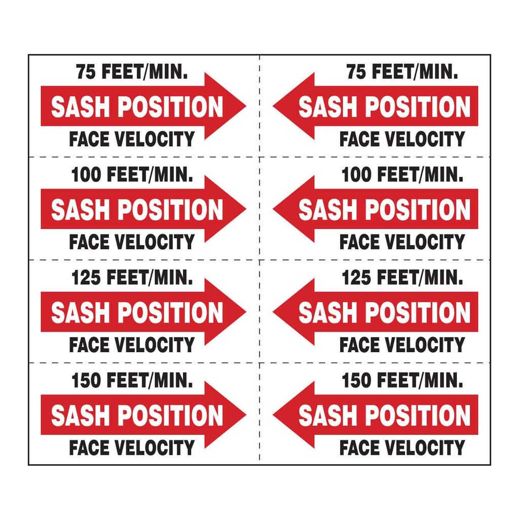 Brady Sash Position Labels