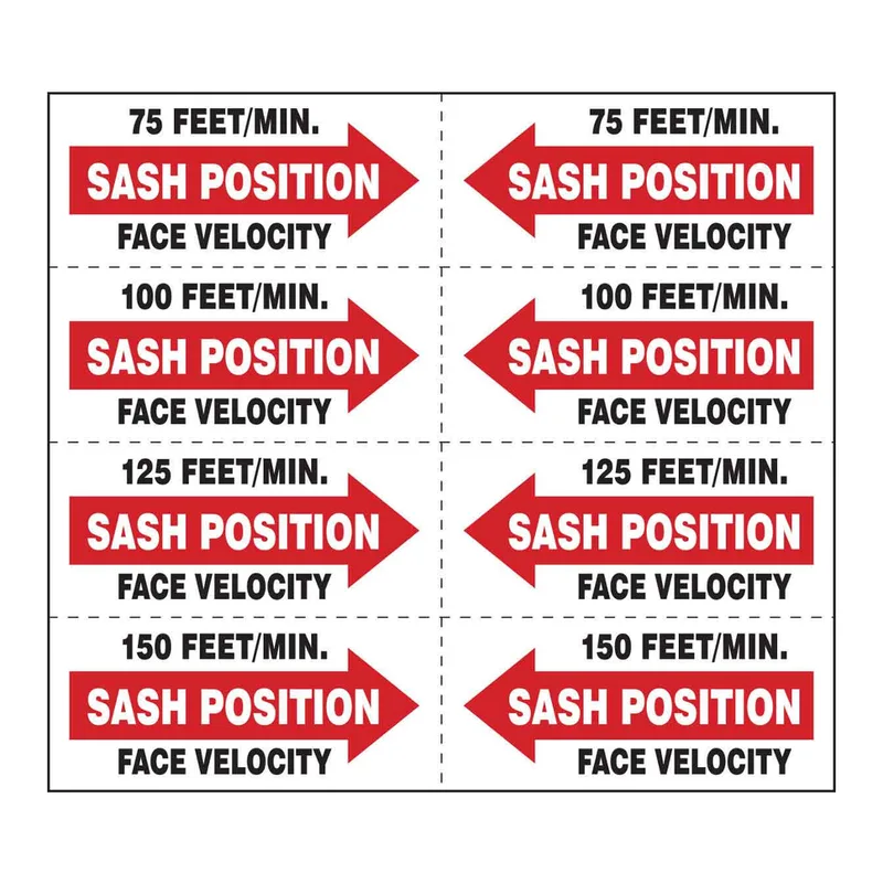 Brady Sash Position Labels