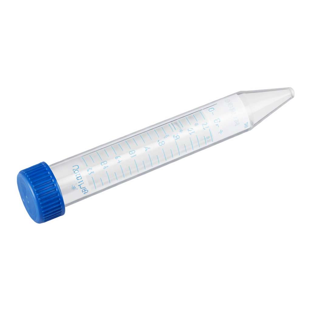 Greiner Bio One TUBE, 15 ML, PP, 17/120 MM, CONICAL BOTTOM,CELLSTAR®, BLUE SCREW CAP, NATURAL, GRADUATED, WRITING AREA, STERILE, 50 PCS./BAG