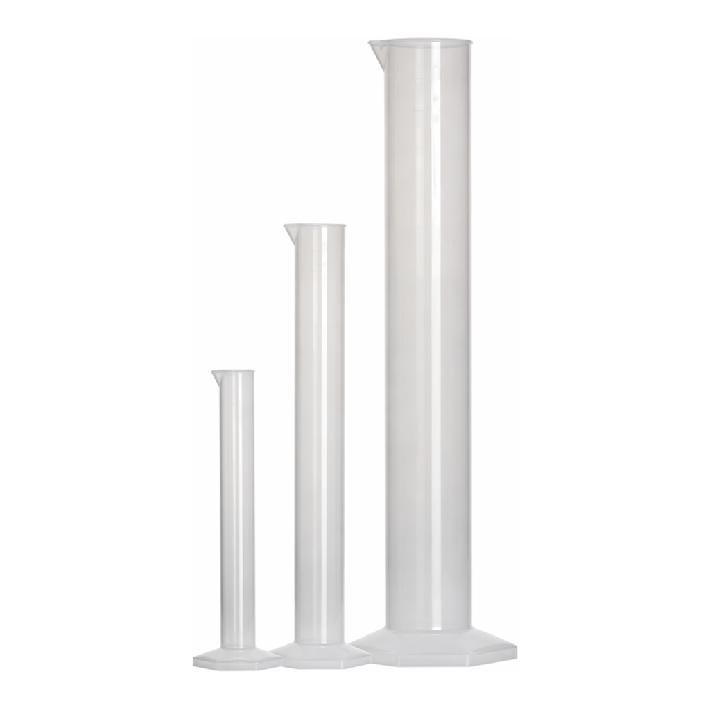 Merck Azlon Hexagonal Base PMP Cylinders with Printed Graduations