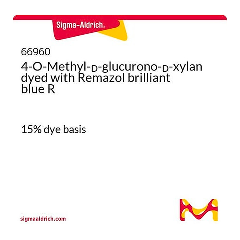Merck 4-O-Methyl-D-glucurono-D-xylan dyed with Remazol brilliant blue R