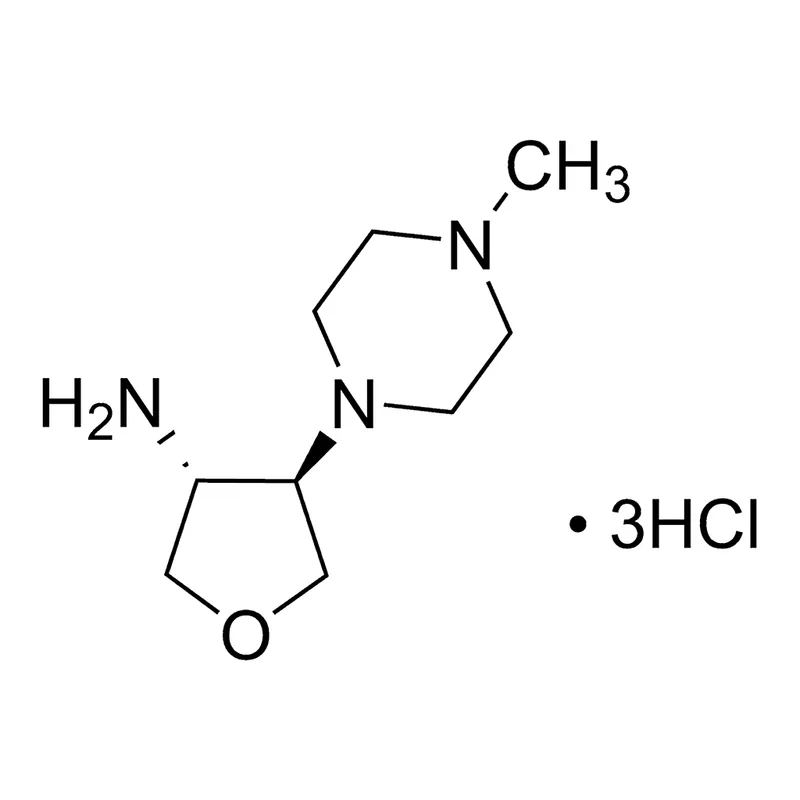 Merck trans-4-(4-Methyl-1-piperazinyl)tetrahydro-3-furanamine trihydrochloride