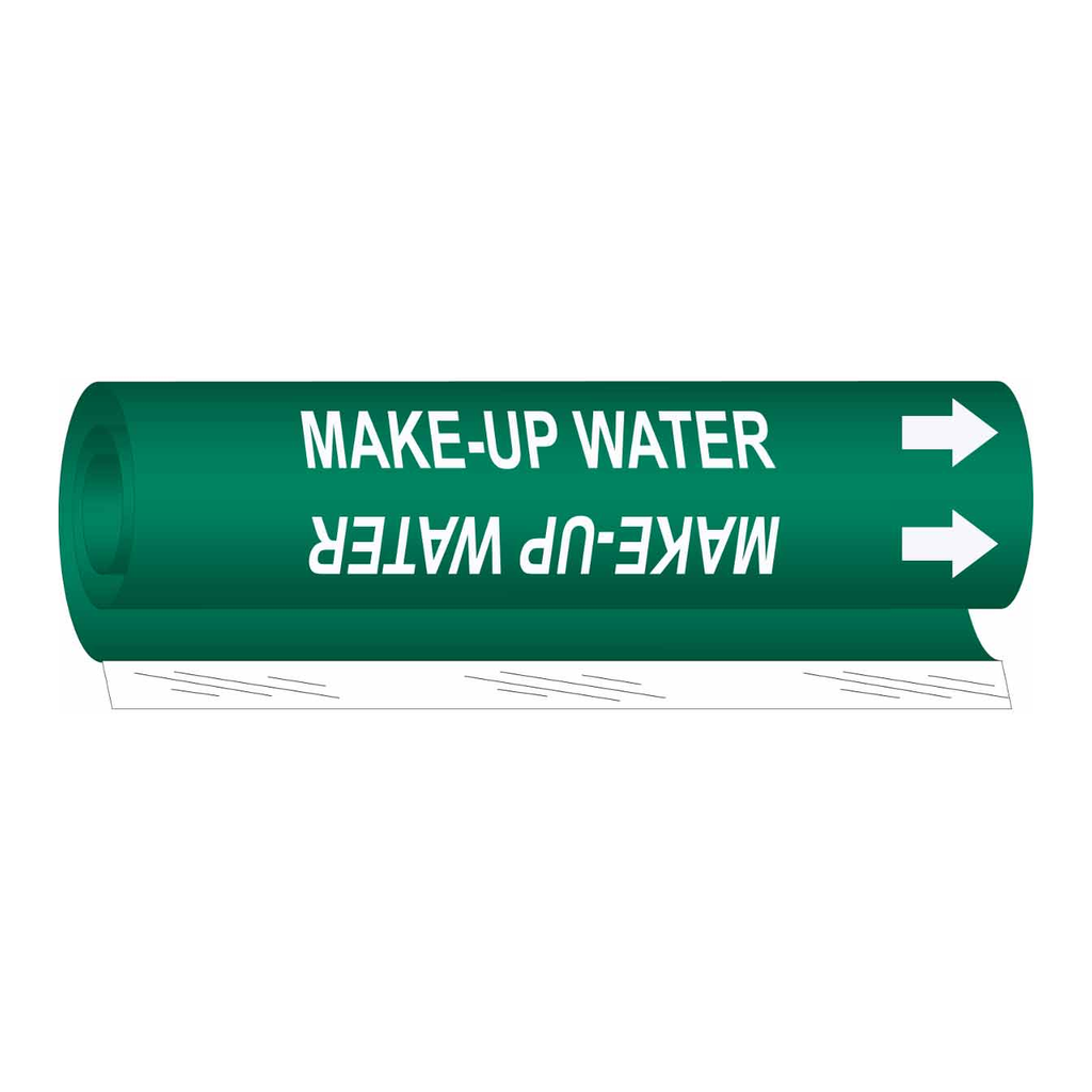 Brady MAKE-UP WATER High Performance Pipe Marker