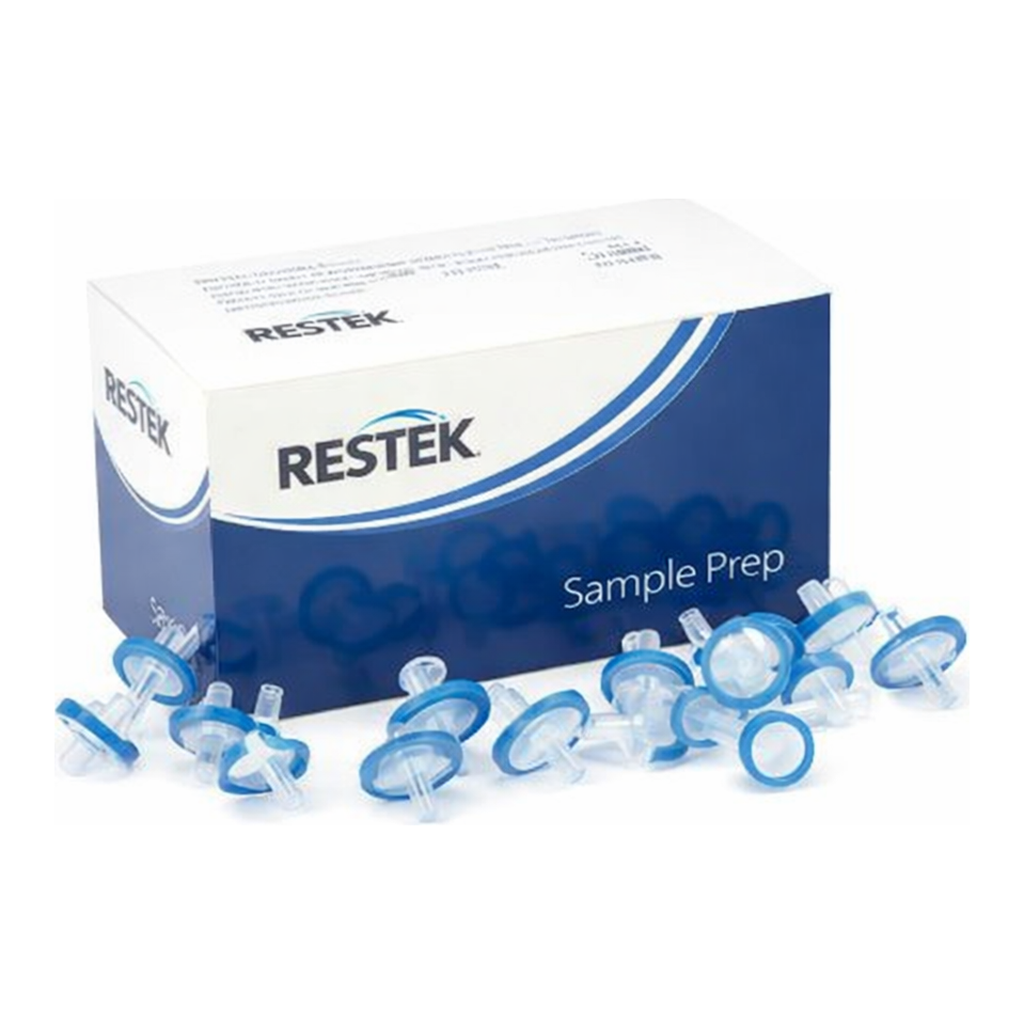Restek Syringe Filter, 13mm, 0.22um PVDF 100pk Blue Luer Lock Inlet