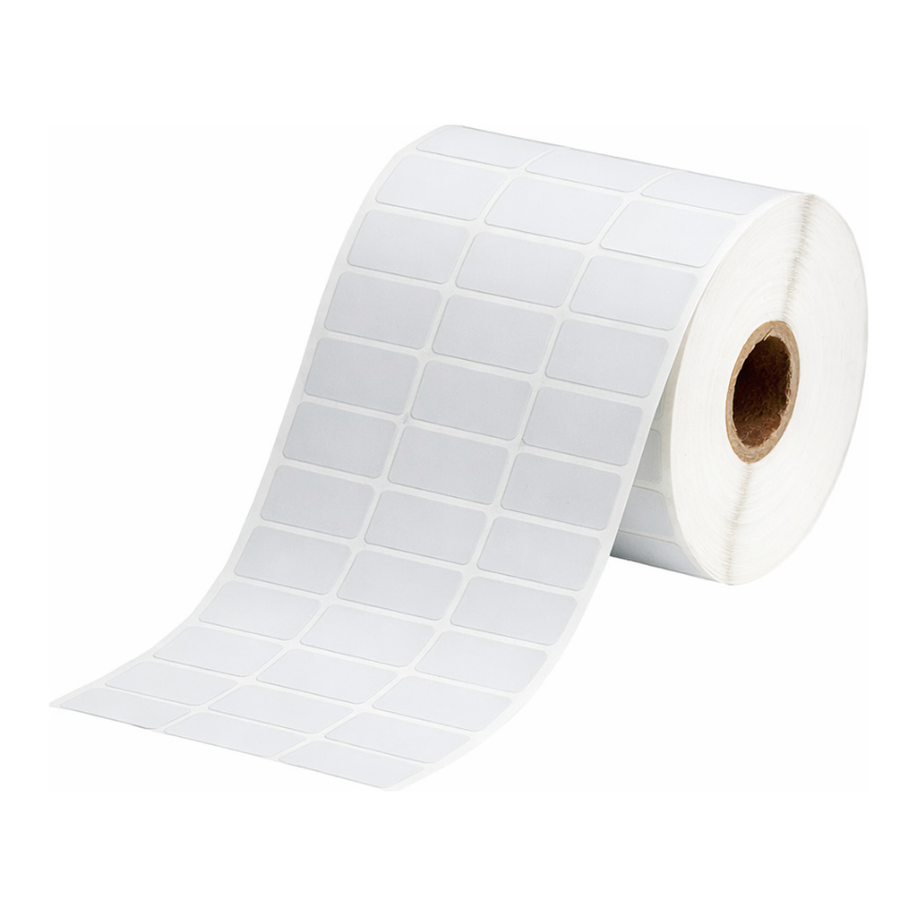 Brady Metalized Solvent Resistant Matte Gray Polyester Labels for 1" Small Core Printers