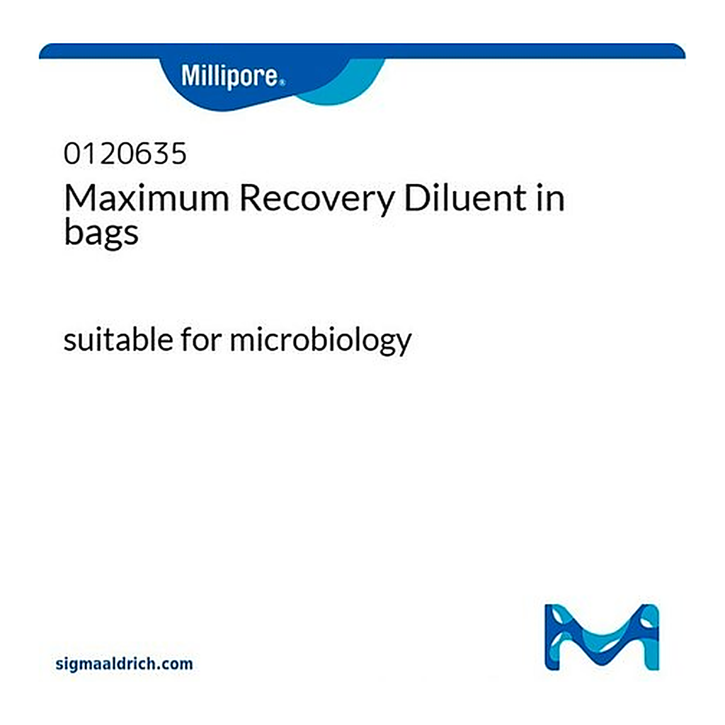 Merck Maximum Recovery Diluent in bags