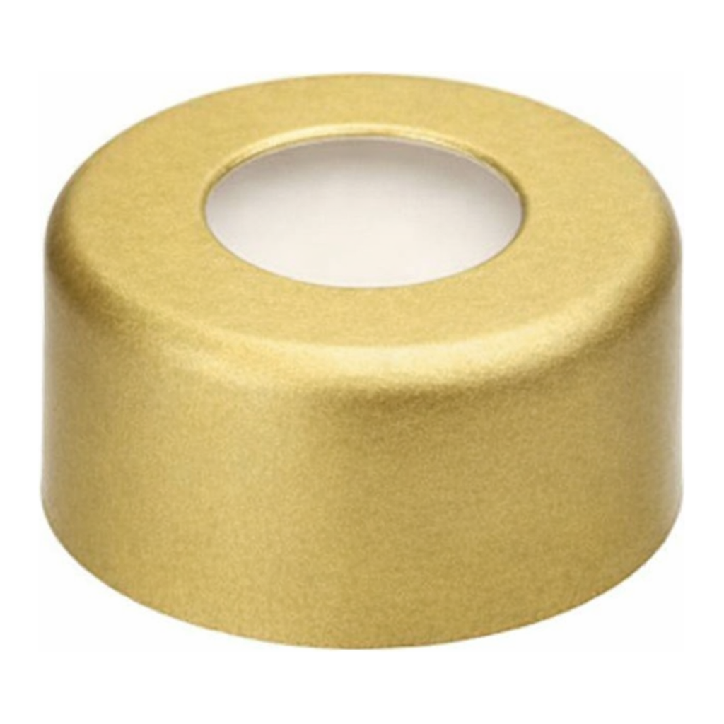 Restek Caps, Crimp Seal, 11mm Yellow PTFE/SIL Pack of 100