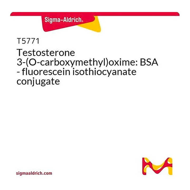 Merck Testosterone 3-(O-carboxymethyl)oxime: BSA - fluorescein isothiocyanate conjugate
