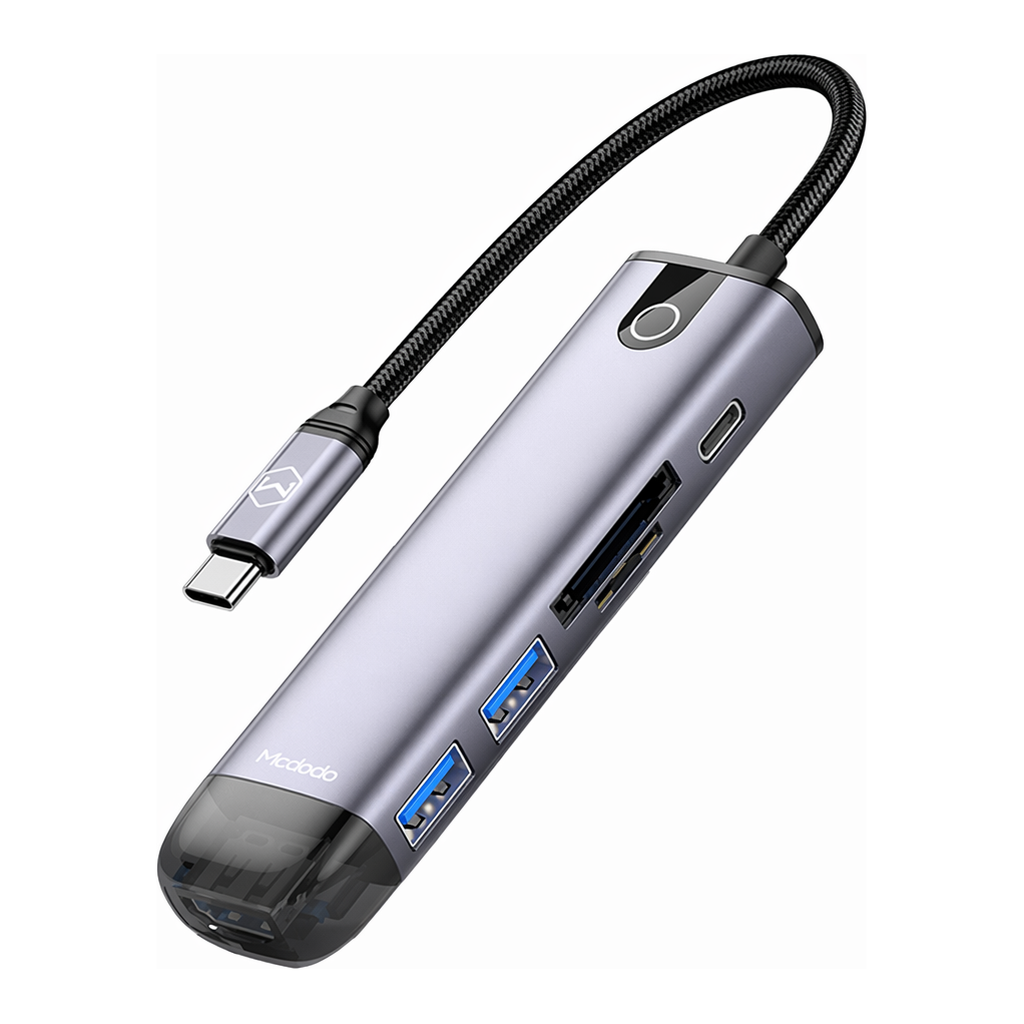 OFFICENEX [P]6 in 1 C타입 USB 멀티 확장 허브 어댑터