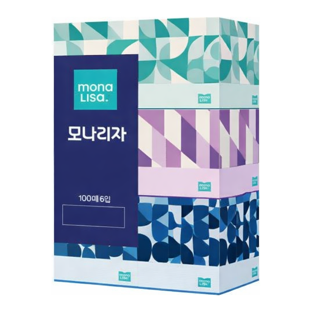 OFFICENEX 모나리자 정사각티슈(100매X6개/팩)