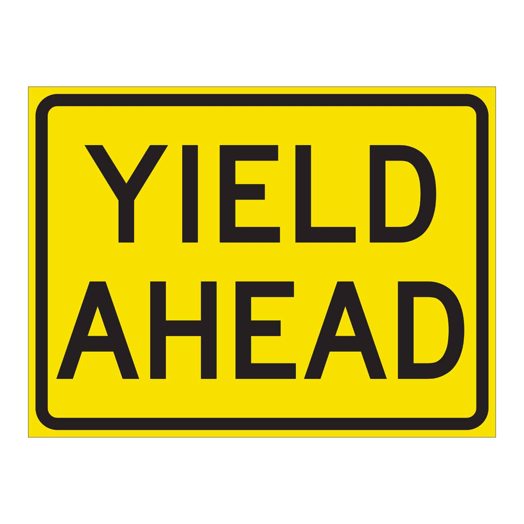 Brady Yield Ahead Sign