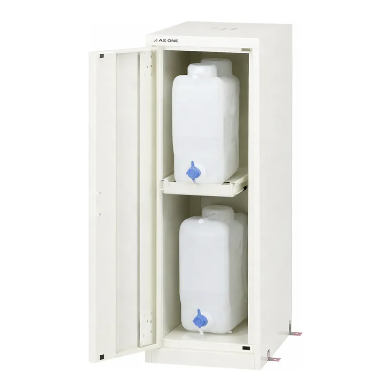 AS ONE Lab. Server Rack (Chemical Storage, for Flat Container 10ℓ), 연구실용 서버 랙(약품보간장·10ℓ각형병용)