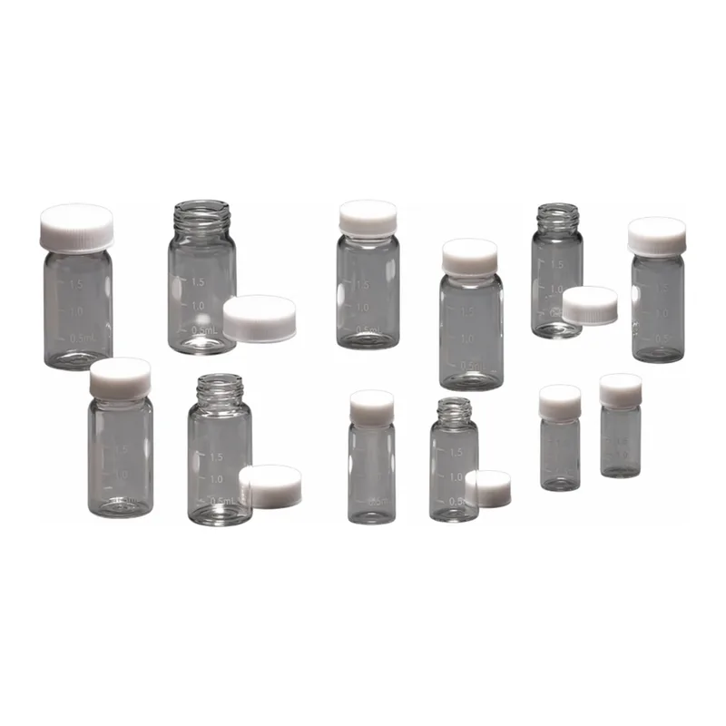 AS ONE Screw Cap Vial Glass(Acid Washed·without GraduatIon), 스크루 캡 바이알(눈금 없음·산세척)