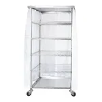 Daihan Science SciLab Assembly Multiuse 5-Deck Storage Cart, with Protection Curtain & Stop-On