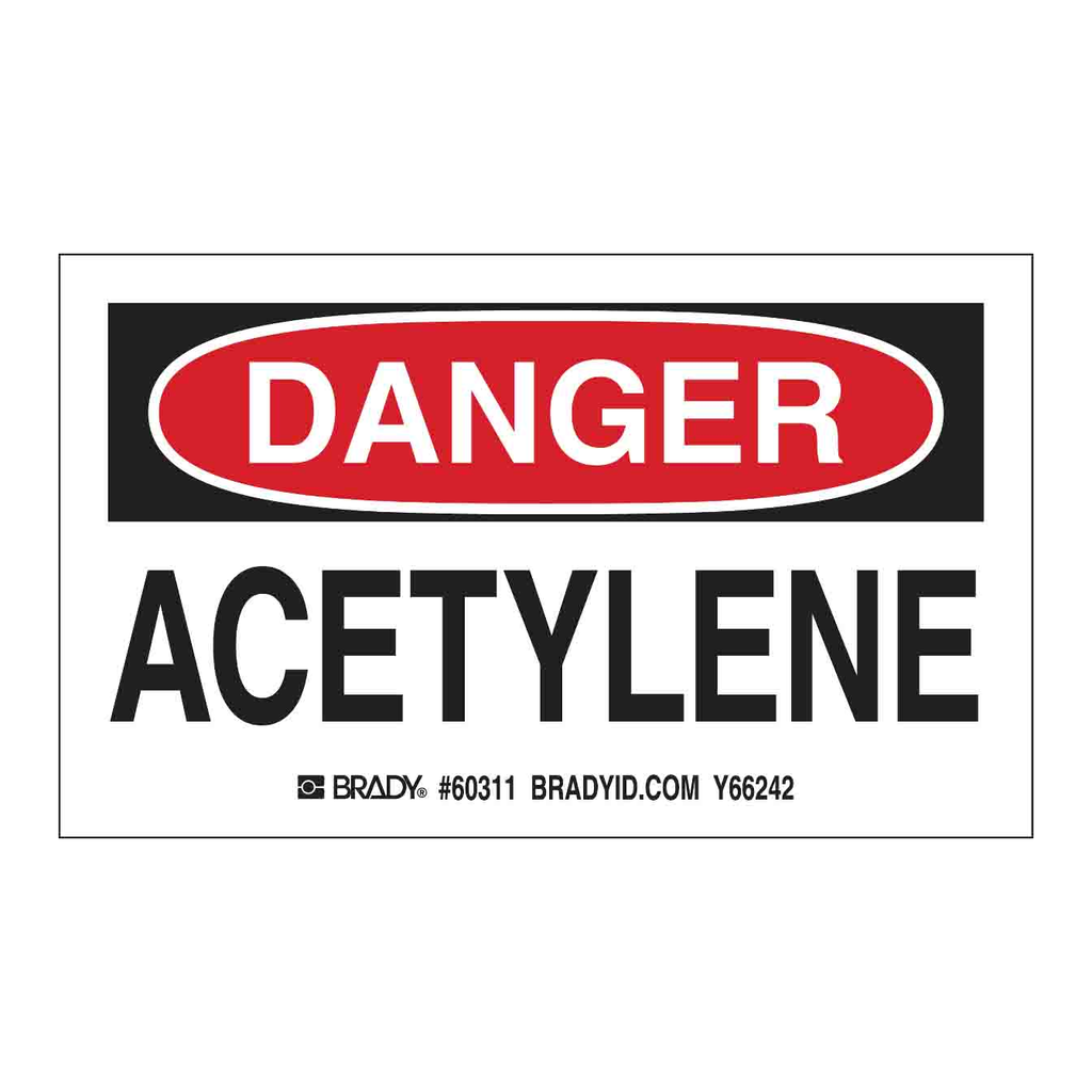 Brady ACETYLENE Labels