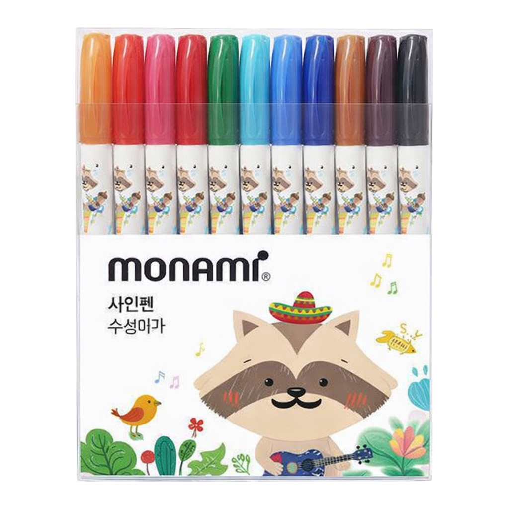 OFFICENEX [장기품절]
모나미 모니주 사인펜 12색 블루