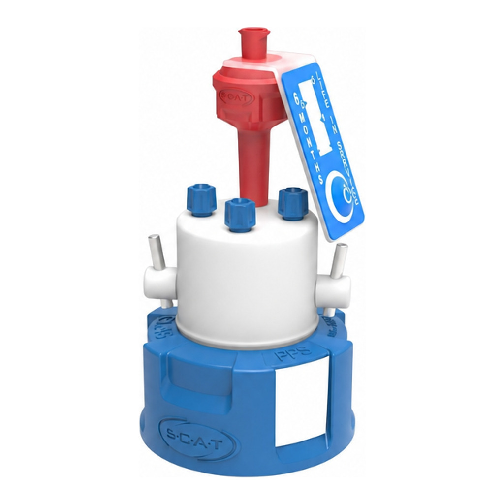 Safety Cap III, GL45, 2 x shut-off valve