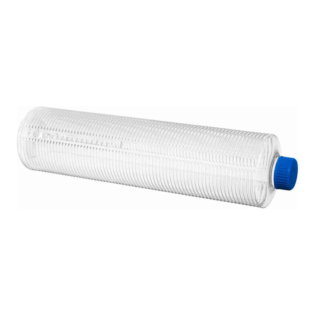 Greiner Bio One CELL CULTURE ROLLER BOTTLE, 5XL, PS, LONG FORM,RIBBED SURFACE, 122/500 MM, 4250 CM² GROWTH AREA, 4640 ML, FILTER SCREW CAP, CLEAR, TC, STERILE, CELLMASTER, SINGLE PACKED