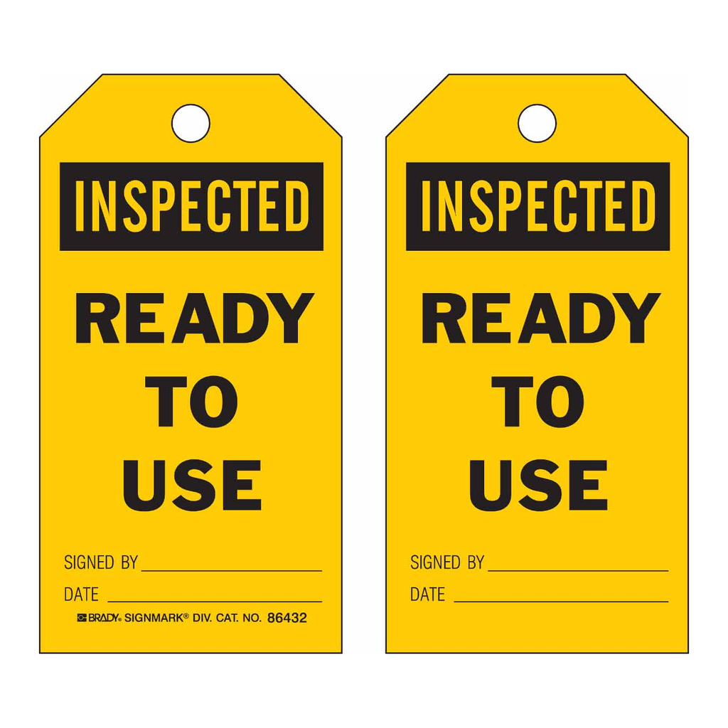 Brady Accident Prevention Tags - READY TO USE