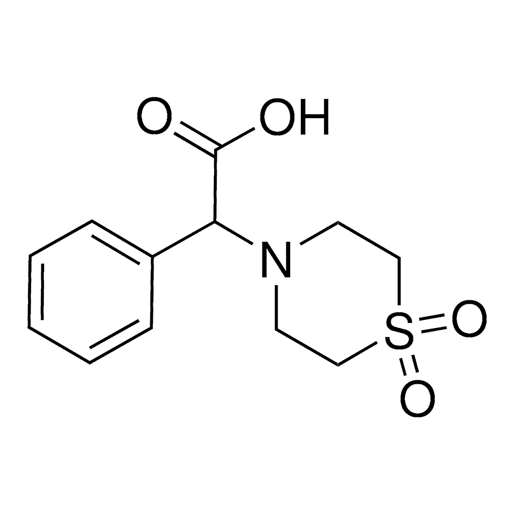 Merck (1,1-Dioxido-4-thiomorpholinyl)(phenyl)acetic acid