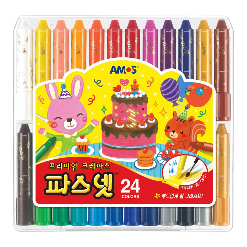 OFFICENEX 아모스 파스넷크레파스(24색)