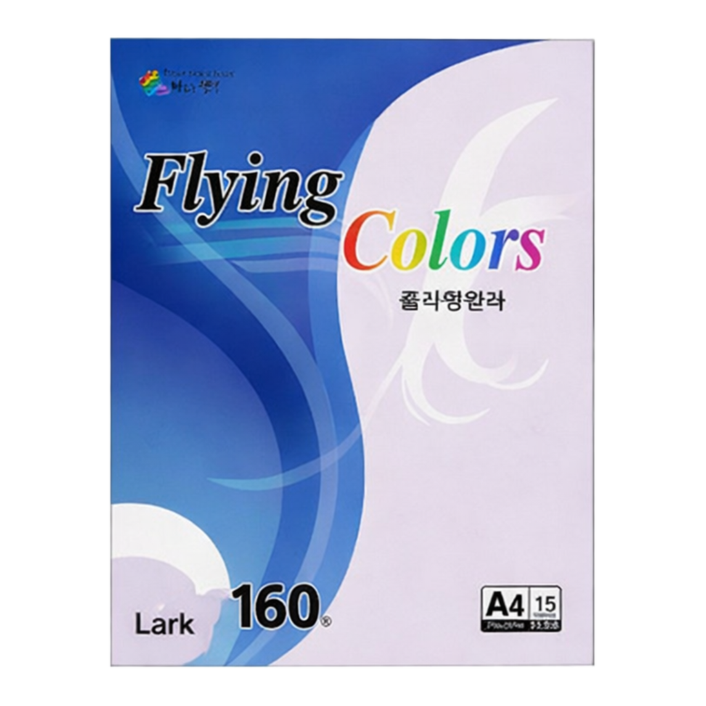 OFFICENEX 플라잉컬러 라크(L16/A4/ 160g/ 바다색/ 15매/팩/삼원)