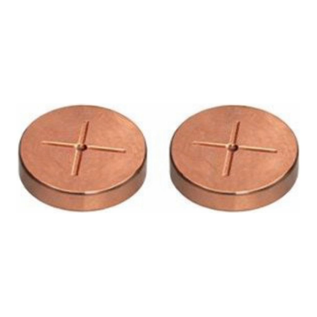 Restek Inlet Seals, 0.8mm Gold Plated Cross Disk for Thermo 1300 and 1310 GCs, 2-pk