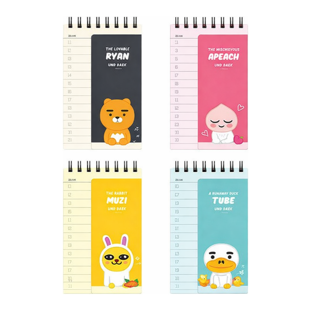 OFFICENEX 카카오프렌즈 상철 스프링 단어장 무지