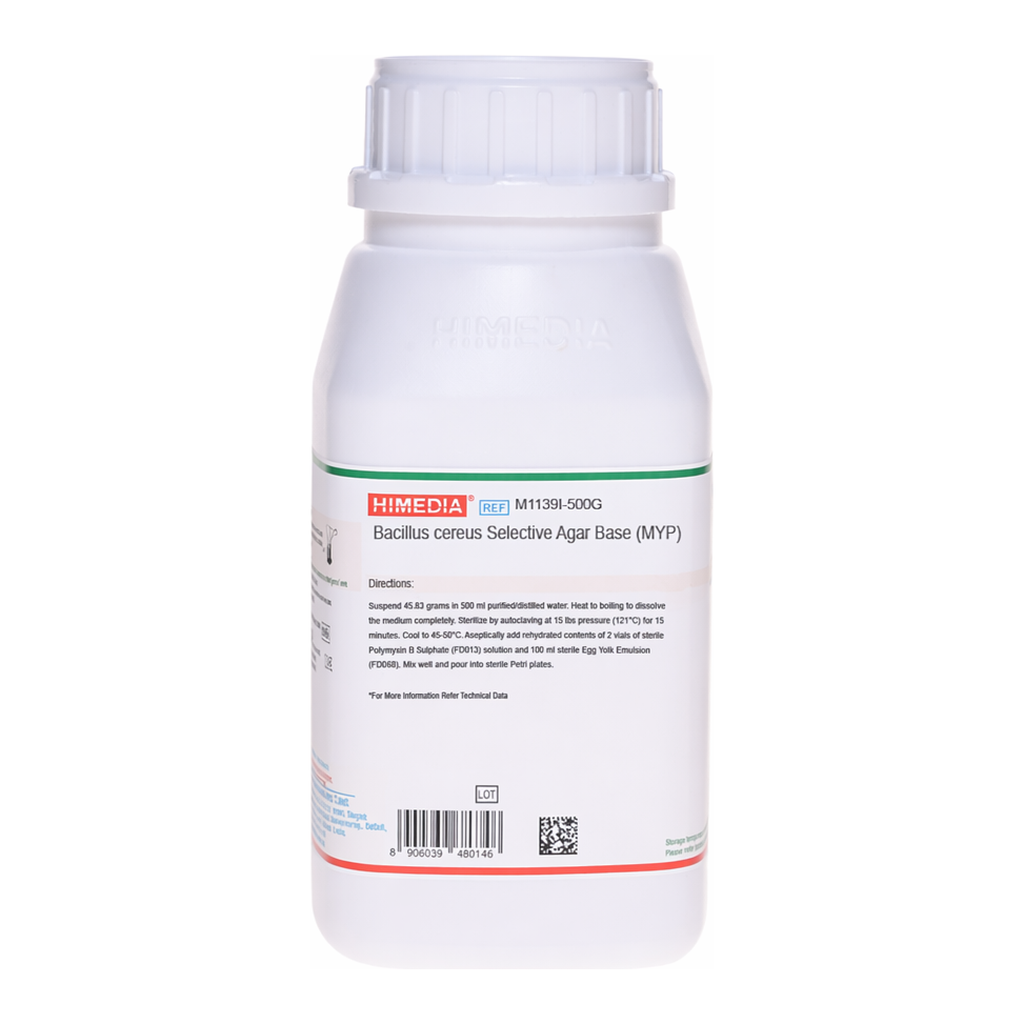 Himedia Bacillus cereus Selective Agar  Base (MYP) ISO 7932