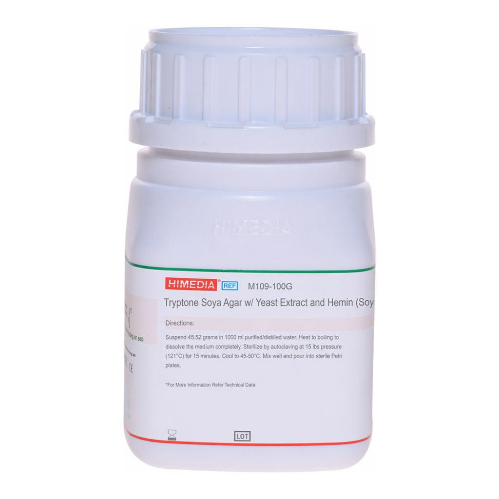 Himedia Soyabean Casein Digest Agar w/ Yeast  Extract and Hemin (Tryptone Soya Agar w/ Yeast Extract and Hemin)