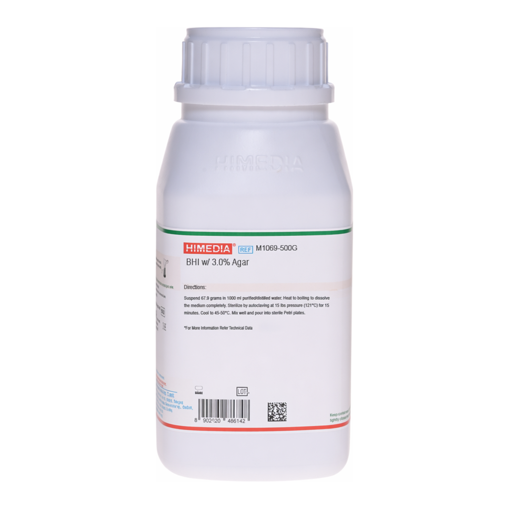 Himedia BHI Agar w/ 3.0% Agar (Brain Heart Infusion Agar w/ 3.0% Agar)