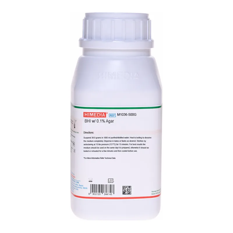 Himedia BHI w/0.1% Agar (Brain Heart Infusion w/ 0.1% Agar)