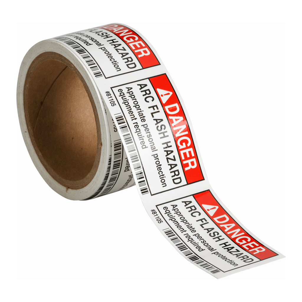 Brady DANGER Arc Flash Hazard Appropriate Personal Protection Equipment Required Labels