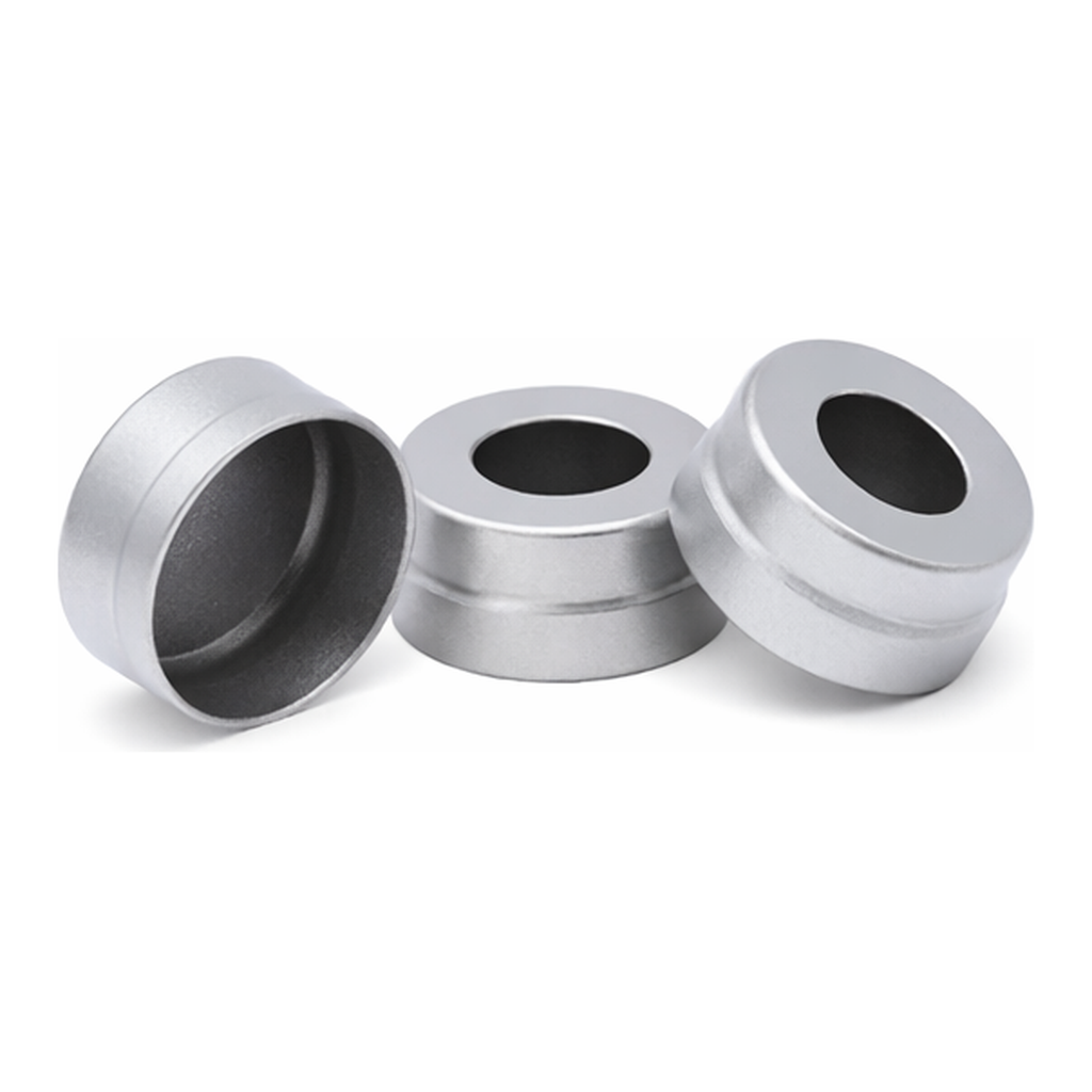 Agilent Crimp caps 11mm/black Viton septa 100/PK