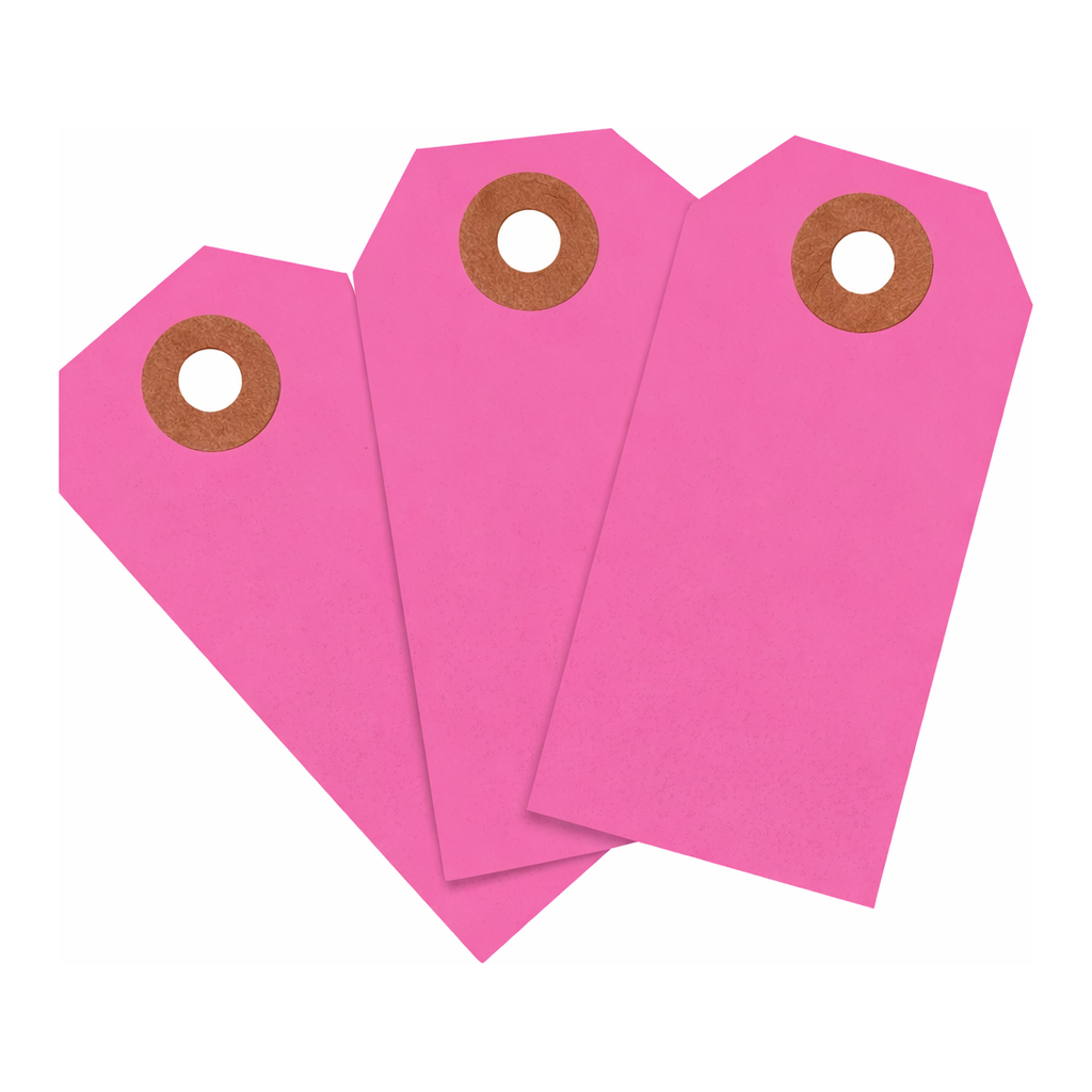 Brady Blank Heavy Duty Fluorescent Pink Tags