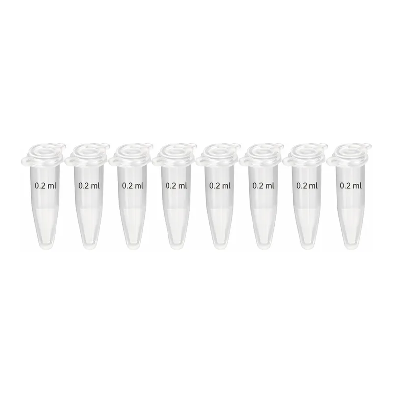 현대마이크로 PCR Tube 0.2㎖ Clear 8-Strip Attached Dome Cap