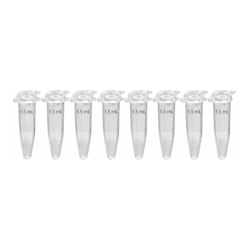 현대마이크로 PCR Tube 0.2㎖ Clear 8-Strip Attached Dome Cap