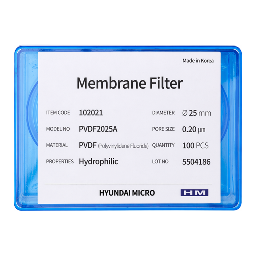 현대마이크로 Membrane Filter, PVDF, Hydrophilic