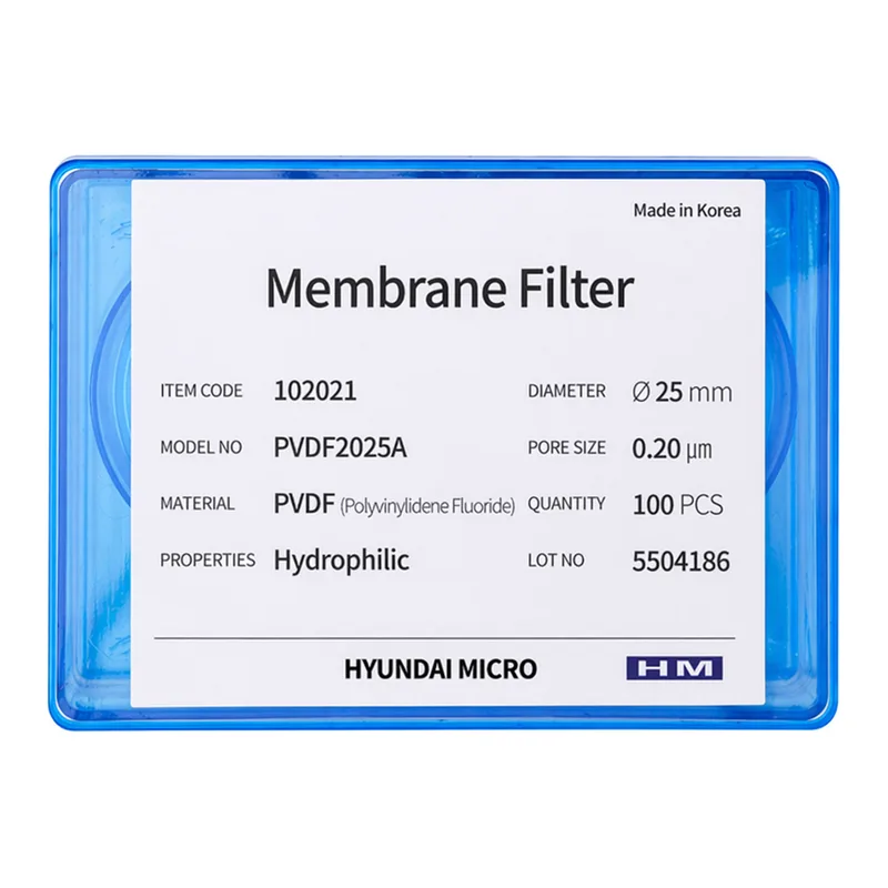 현대마이크로 Membrane Filter, PVDF, Hydrophilic