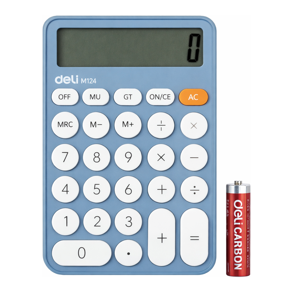 OFFICENEX 재고문의
DELI 파스텔 원형버튼 계산기(EM124BL/블루)