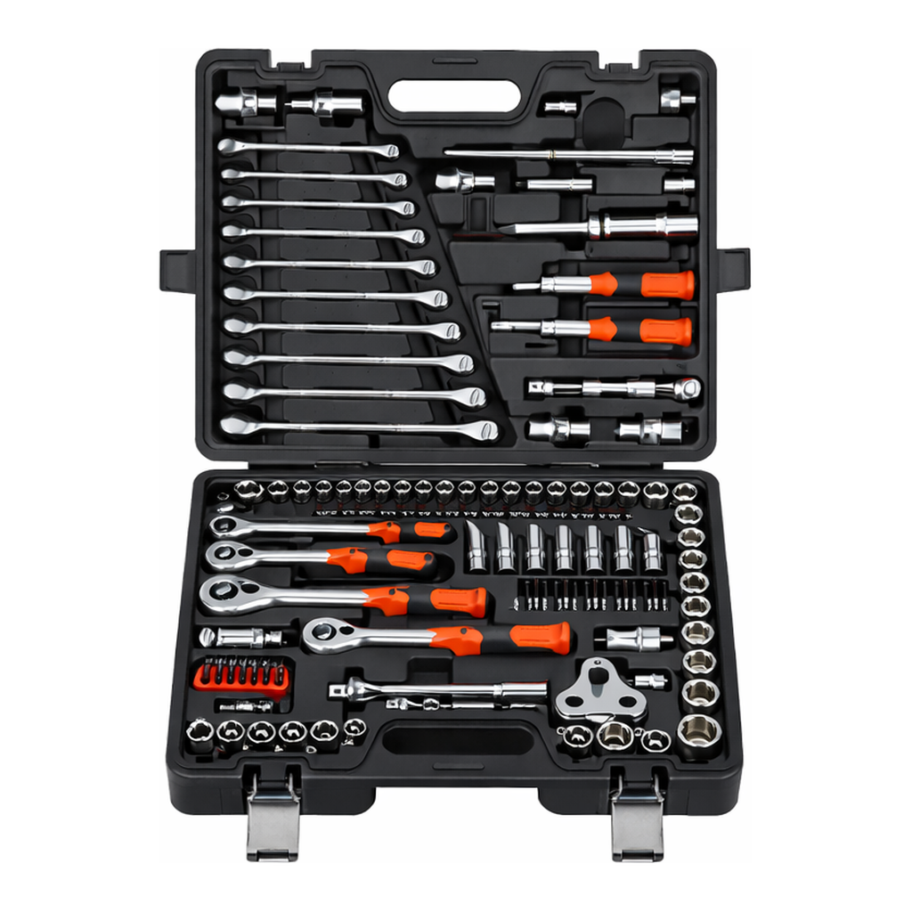 OFFICENEX [P]6각 소켓렌치 세트(1/2인치&3/8인치&1/4인치/122Pcs/SET/510822/NAVI)
