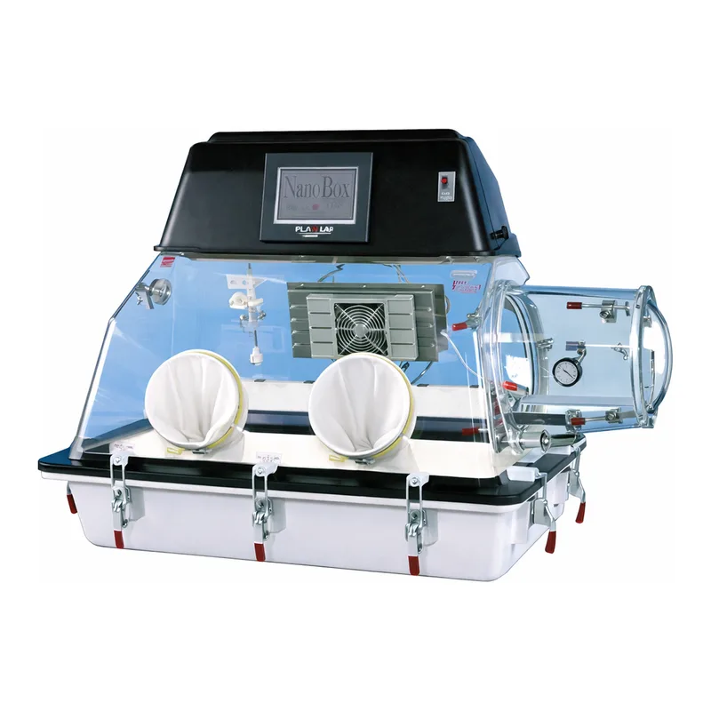 Merck Plas-Labs temperature and humidity control box with drying train