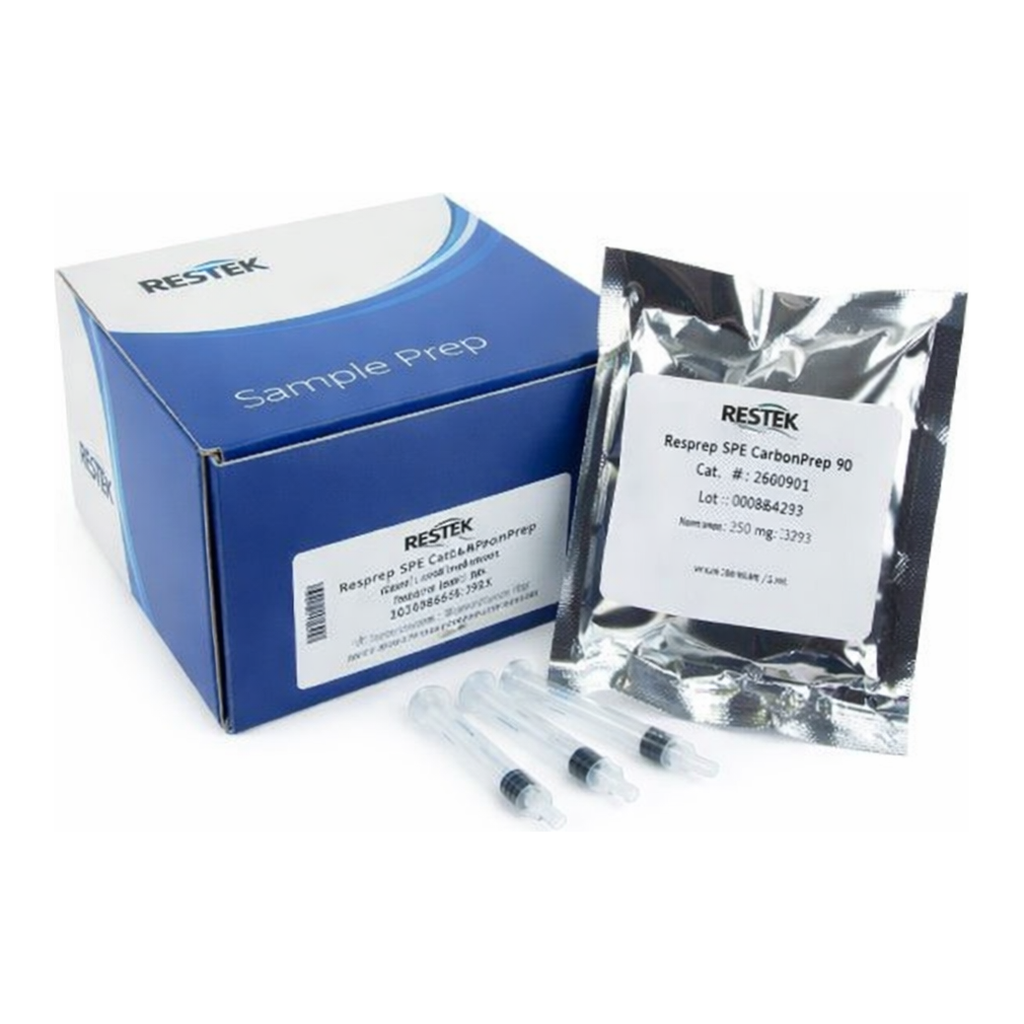 Restek SPE Cartridge, CarboPrep 90 Packing 3ml, 250mg 50pk 90 m2/gm surface