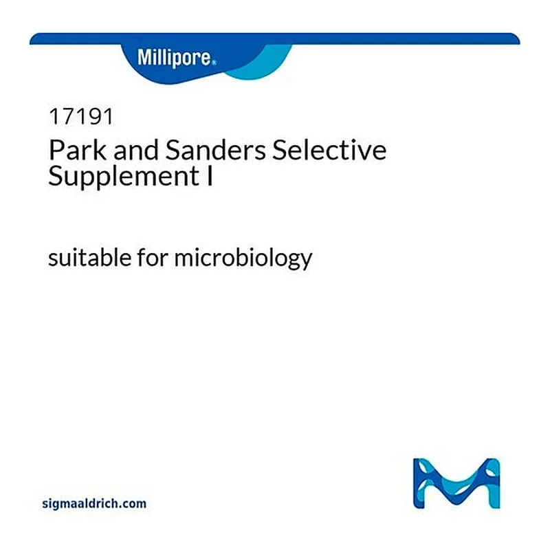 Merck Park and Sanders Selective Supplement I