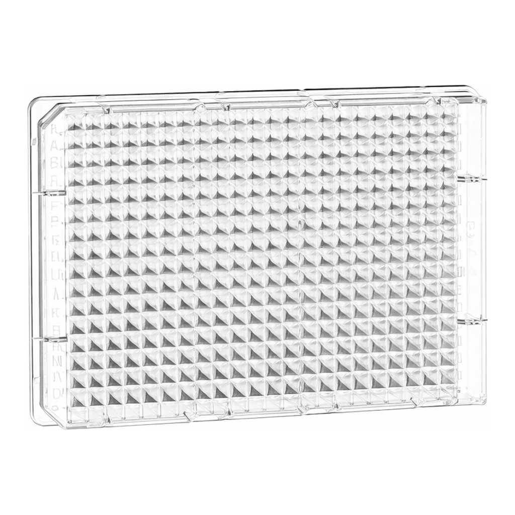 Greiner Bio One CELL CULTURE MICROPLATE, 384 WELL, PS,F-BOTTOM, CLEAR, LID, TC, STERILE, 8 PCS./BAG